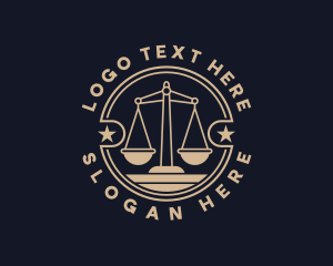 Lawyer - Justice Scale Judiciary logo design