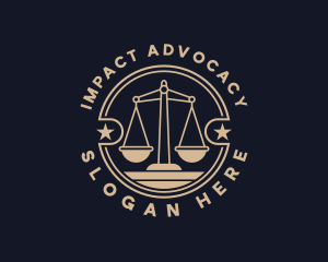 Advocacy - Justice Scale Judiciary logo design