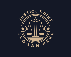 Judiciary - Justice Scale Judiciary logo design