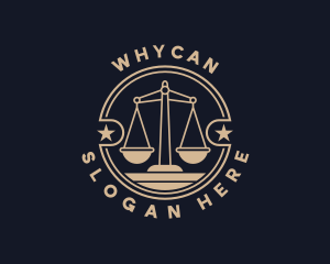 Courthouse - Justice Scale Judiciary logo design