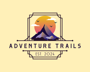 Mountain Climbing Summit logo design