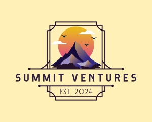 Mountain Climbing Summit logo design