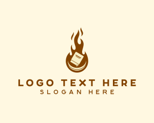 Publishing - Book Writing Flame Author logo design