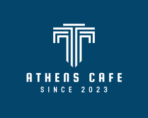 Athens - Architecture Pillar Construction logo design