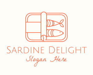 Sardine - Minimalist Sardine Can logo design