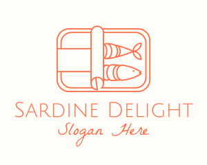 Minimalist Sardine Can logo design