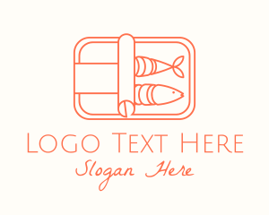 Food Delivery - Minimalist Sardine Can logo design