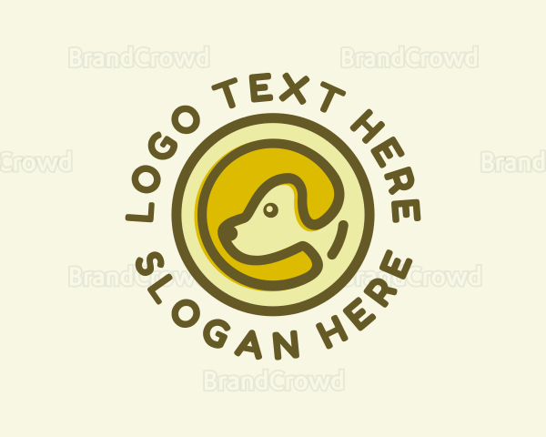 Pet Dog Letter C Logo