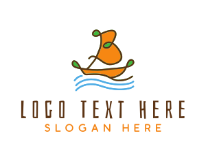 Ship - Ocean Sailboat Letter B logo design