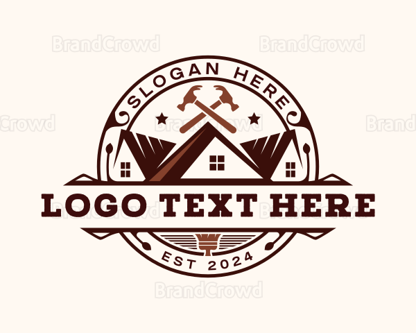 Roofing Hammer Renovation Logo