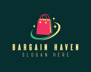 Fancy Shopping Bag Bazaar logo design