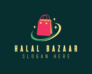 Fancy Shopping Bag Bazaar logo design