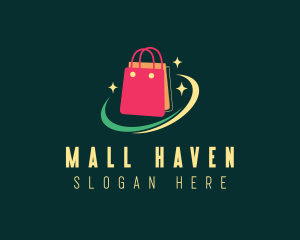 Fancy Shopping Bag Bazaar logo design