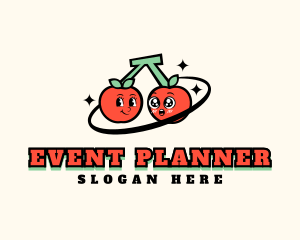 Organic - Retro Cute Cherry logo design