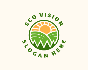 Eco Nature Agriculture logo design