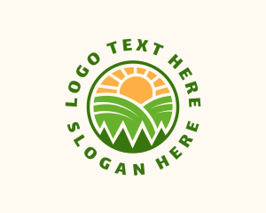 Hills - Eco Nature Agriculture logo design