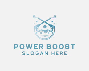 Power Washing Cleaner logo design