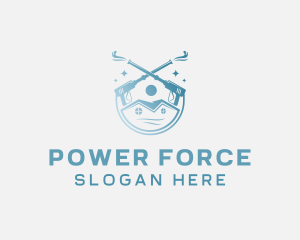 Power Washing Cleaner logo design