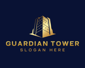 Premium Real Estate Building logo design