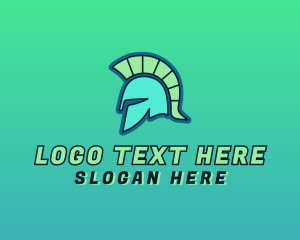 Armor - Spartan Helmet Armor logo design