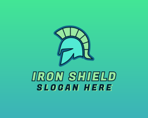 Armor - Spartan Helmet Armor logo design