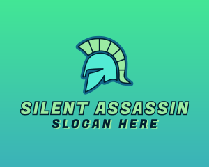 Spartan Helmet Armor logo design