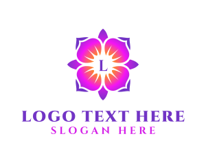 Relaxation - Flower Petals Florist logo design