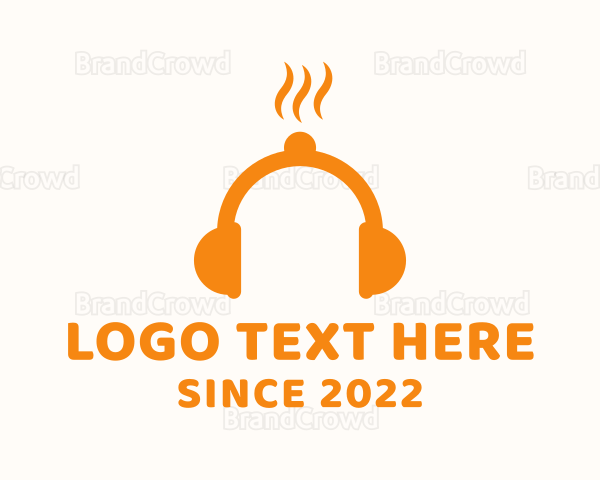 Headphones Food Podcast Logo
