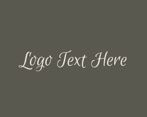 Luxury Handwritten Fashion Logo