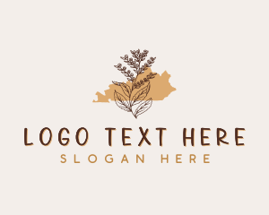 Map - Goldenrod Flower Kentucky logo design