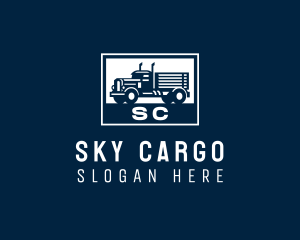 Cargo Truck Transport logo design