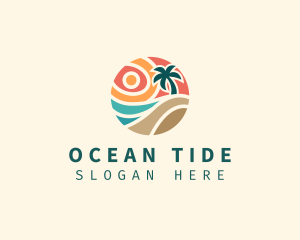 Tide - Tropical Summer Beach logo design