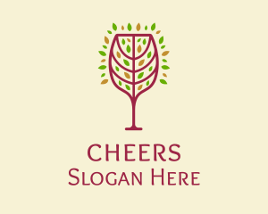 Organic Wine Glass Logo