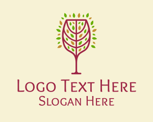 Organic Wine Glass Logo