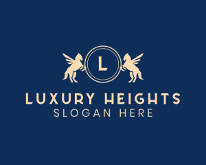 Pegasus Luxury Crest logo design