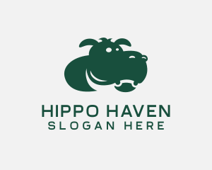 Hippo - Wild Hippo Animal logo design