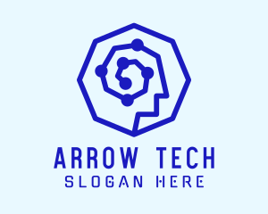 Human Tech Circuit logo design