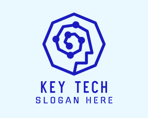 Human Tech Circuit logo design