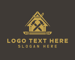 Contractor - Golden House Repair logo design