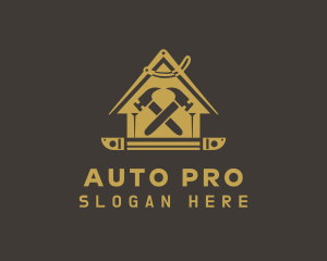 Maintenance Crew - Golden House Repair logo design