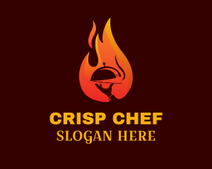 Gourmet Restaurant Flame logo design