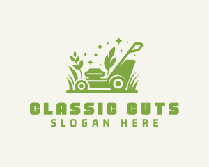 Yard Lawn Mower logo design