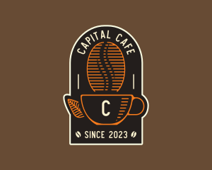 Retro Coffee Cafe logo design