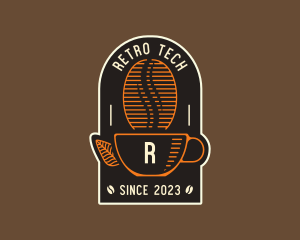 Retro Coffee Cafe logo design