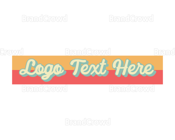 Cursive Retro Business Logo