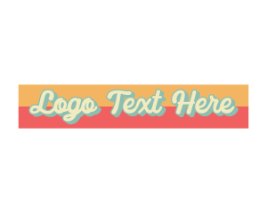 Streetwear - Cursive Retro Business logo design