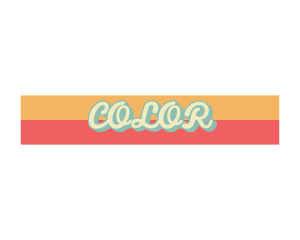 Colorful - Cursive Retro Business logo design