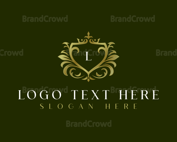 Luxury Shield Crown Logo