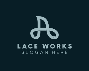 Shoelace - Fashion Tailoring Thread logo design