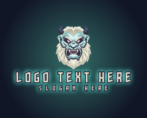 Mythical Bigfoot Monster Logo